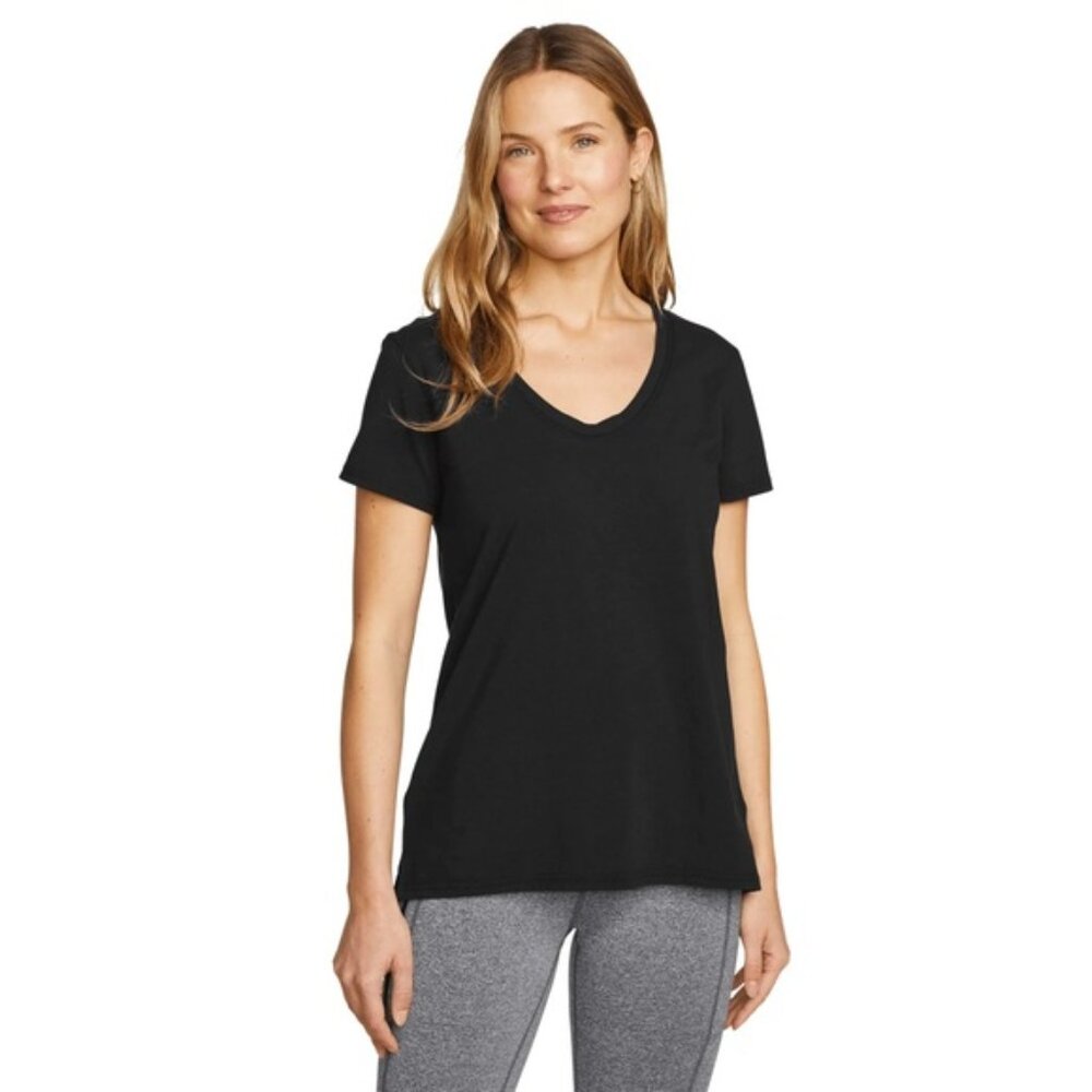 Eddie Bauer Black V Neck Shirt